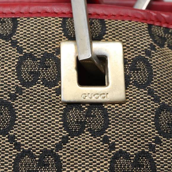 GUCCI GG Canvas Tote Bag Beige Gold 002 1098 Auth 94060 - Picture 10 of 16